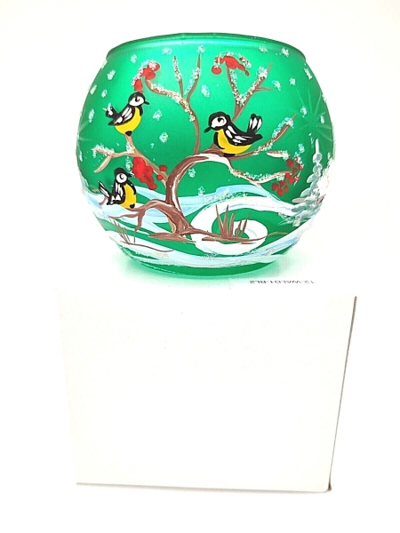 Lantern winter landscape, green - UKR